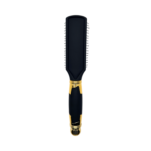 Matte Black Styling Hair Brush β Narrow Detangling Brush for Short Hair