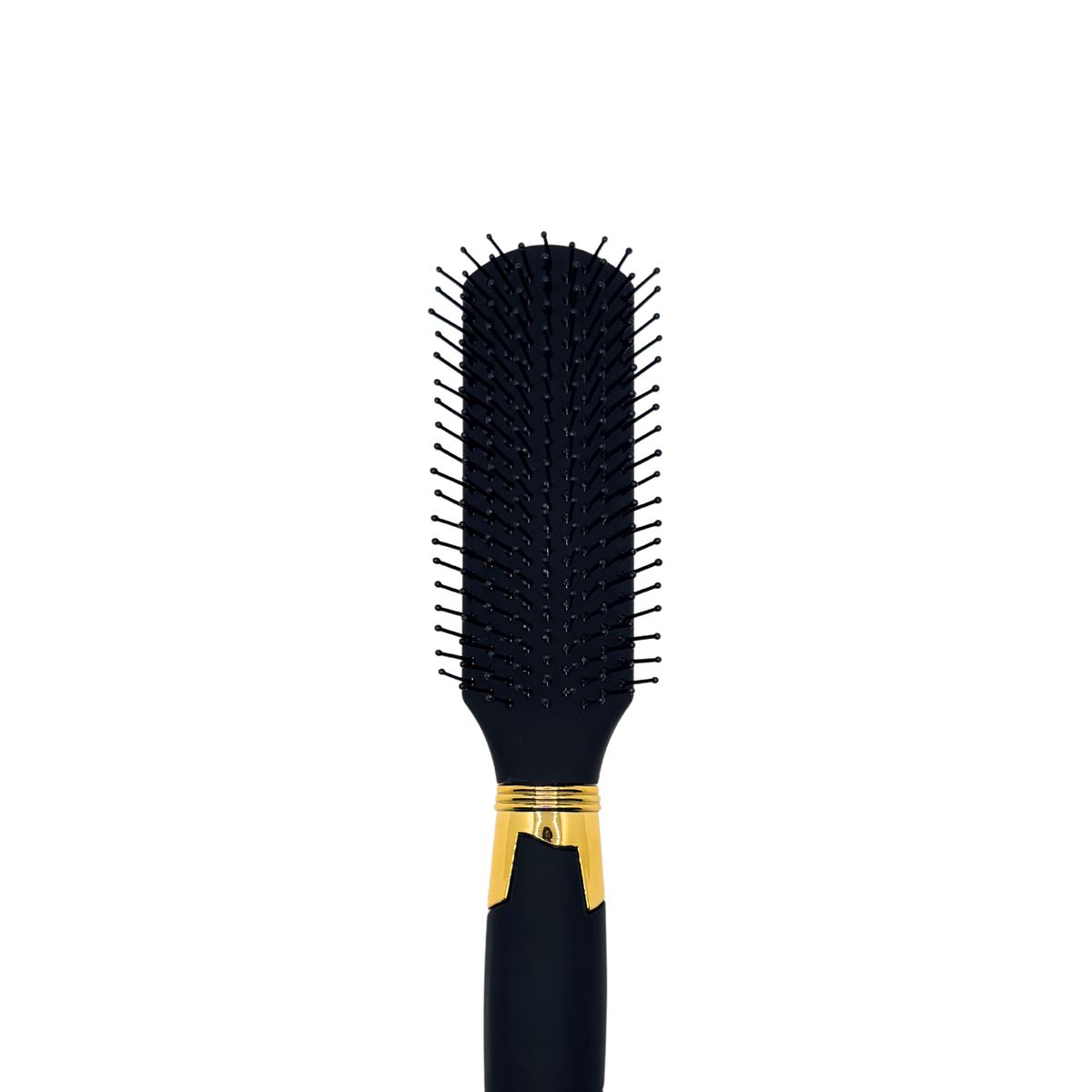 Matte Black Styling Hair Brush – Narrow Detangling Brush for Short Hair