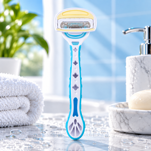 Premium 5-Blade Womenβs Razor | Flexible Moisturizing Shaver_1