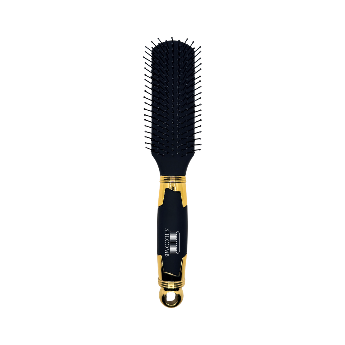 Matte Black Styling Hair Brush – Narrow Detangling Brush for Short Hair