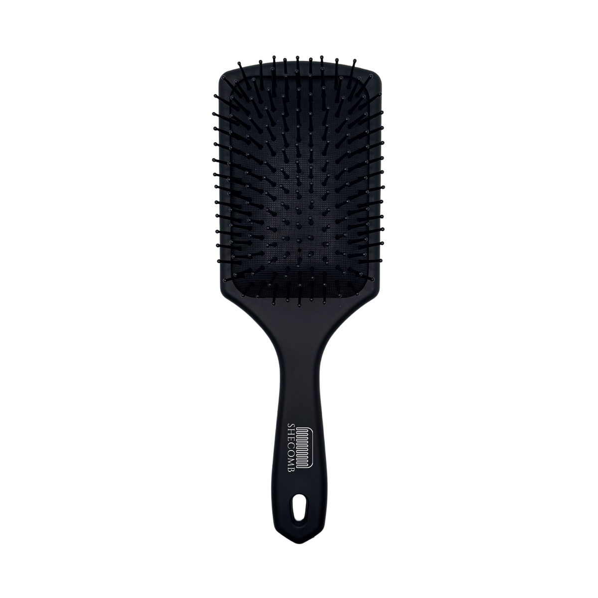 Matte Black Paddle Hair Brush – Anti-Frizz Detangling Brush
